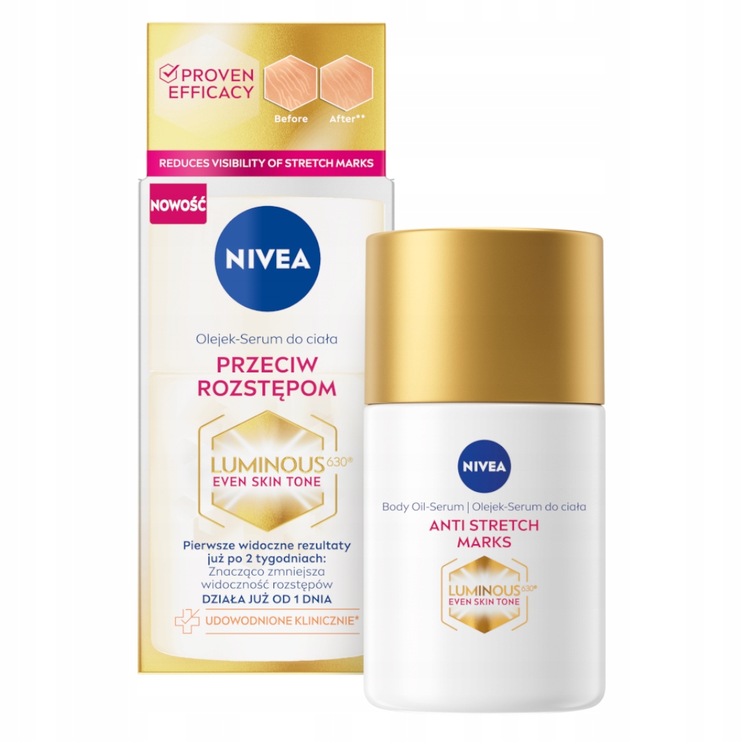 NIVEA Luminous630 telový olejový sérum proti striám 100 ml